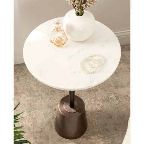 Mesa lateral Cemil bronce