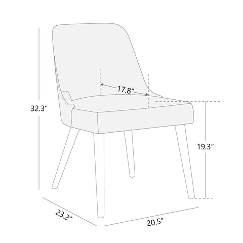 Silla Bren beige (Set 2)