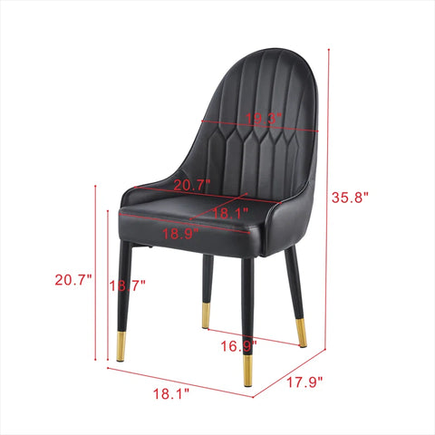 Silla Aviles negro (Set 2)