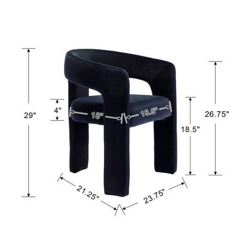 Silla Laure negro