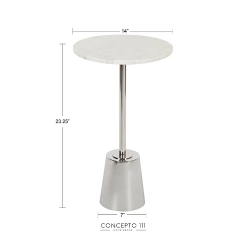 Mesa lateral Camil plata