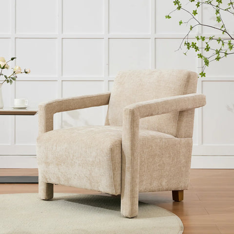 Sillón chenill arena
