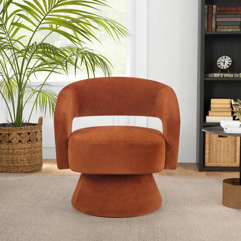 Sillón giratorio Jaris naranja