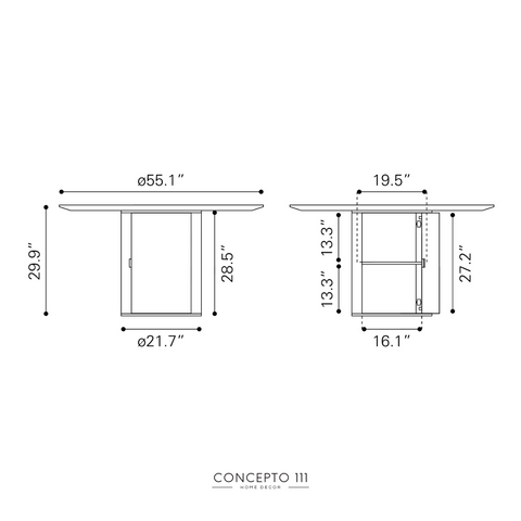 Mesa de Comedor Zola